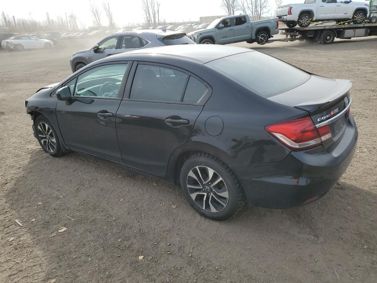 2014 Honda Civic VIN 2HGFB2F54EH008030 Copart auction photo, front end damage thumbnail 2