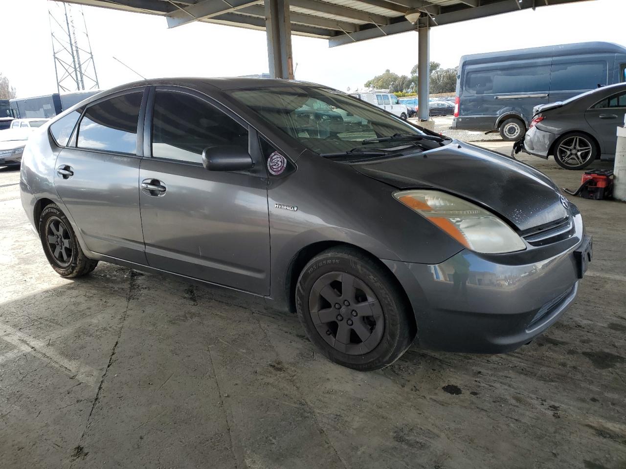 2007 Toyota Prius VIN JTDKB20U573206375 Copart auction photo, front end damage thumbnail 4
