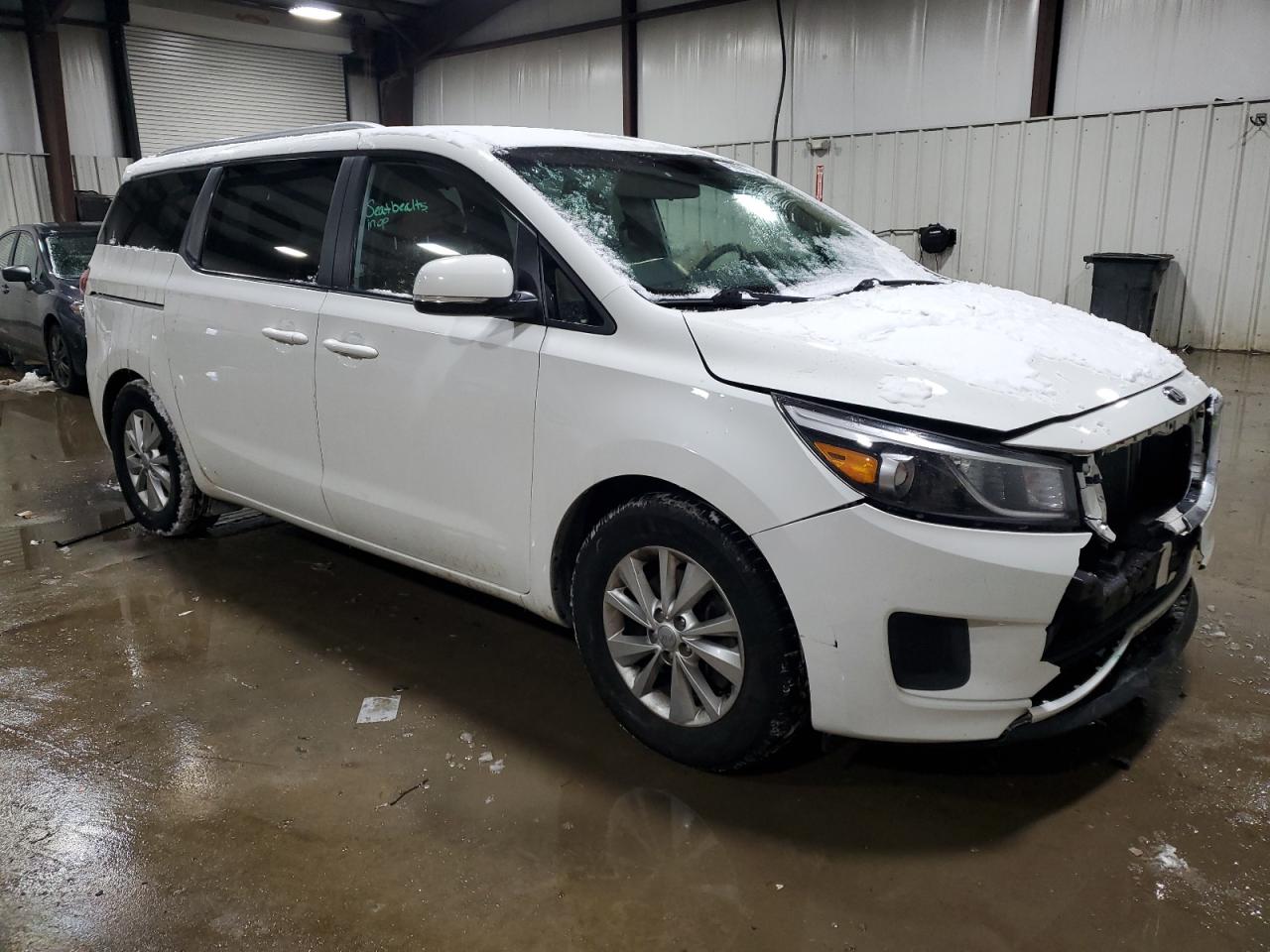 2016 KIA Sedona VIN KNDMB5C18G6162415 Copart auction photo, front end damage thumbnail 4