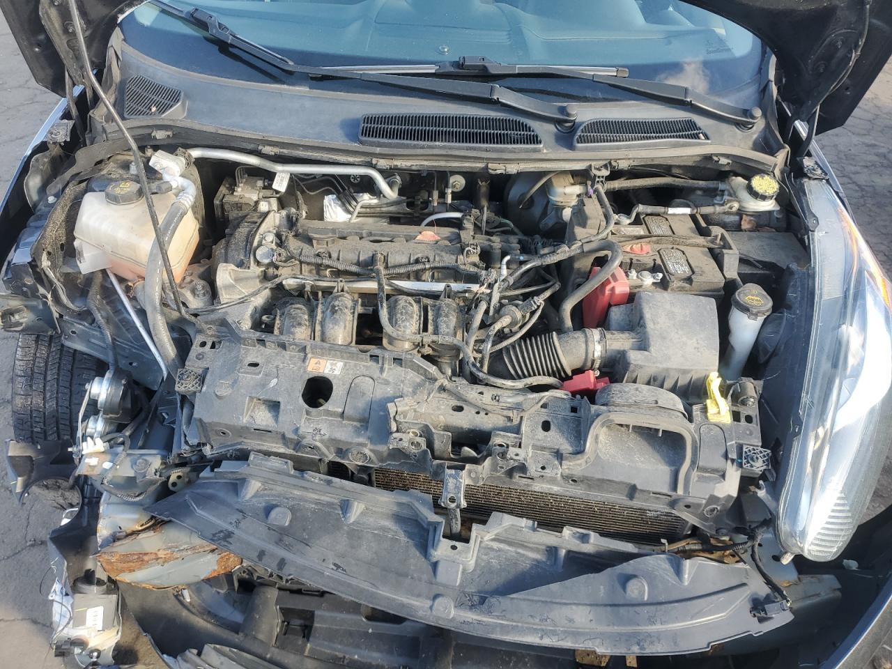 2014 Ford Fiesta VIN 3FADP4BJ9EM207412 Copart auction photo, front end damage thumbnail 11