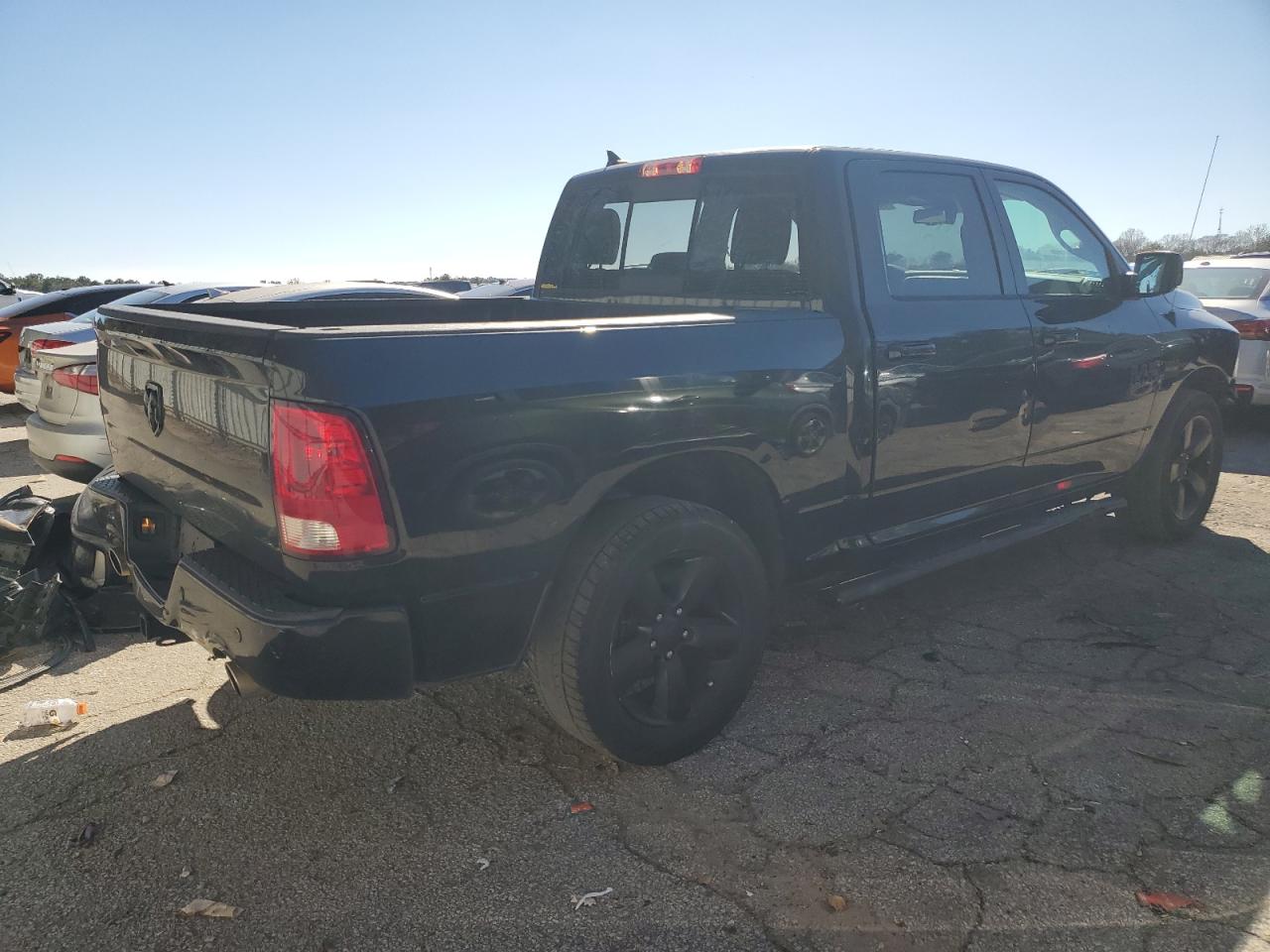 2018 RAM 1500 VIN 1C6RR6LT1JS180852 Copart auction photo, front end damage thumbnail 3