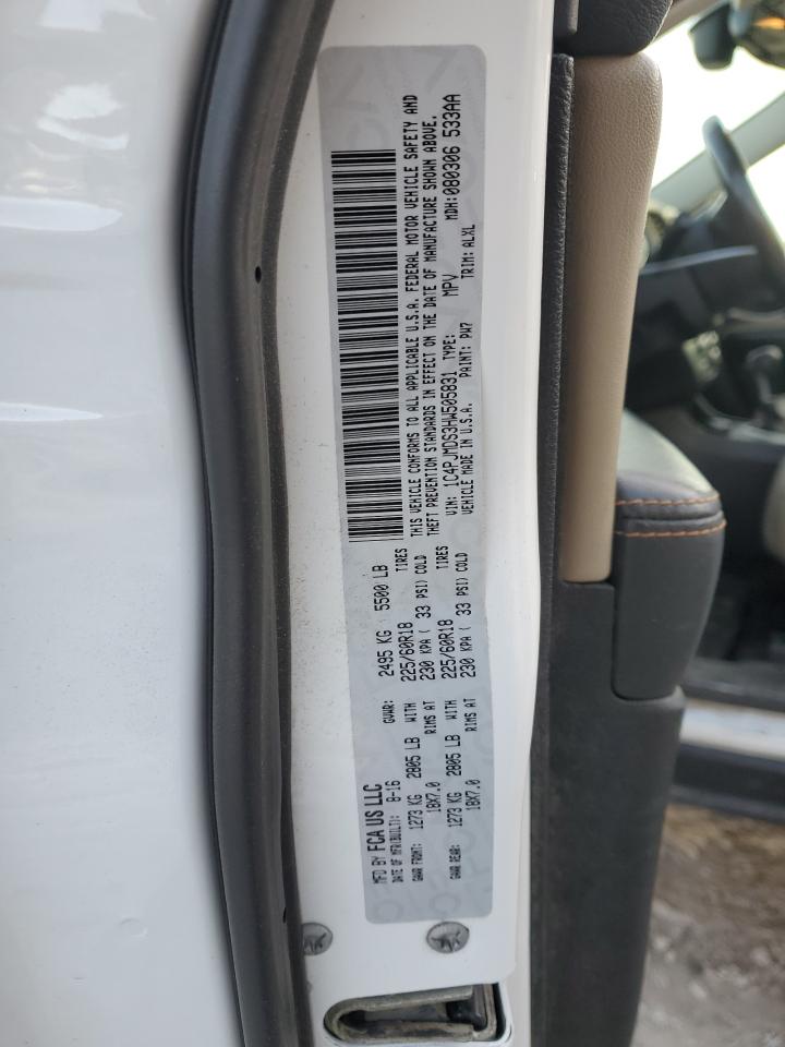2017 Jeep Grand Cherokee VIN 1C4PJMDS3HW505831 Copart auction photo, front end damage thumbnail 13