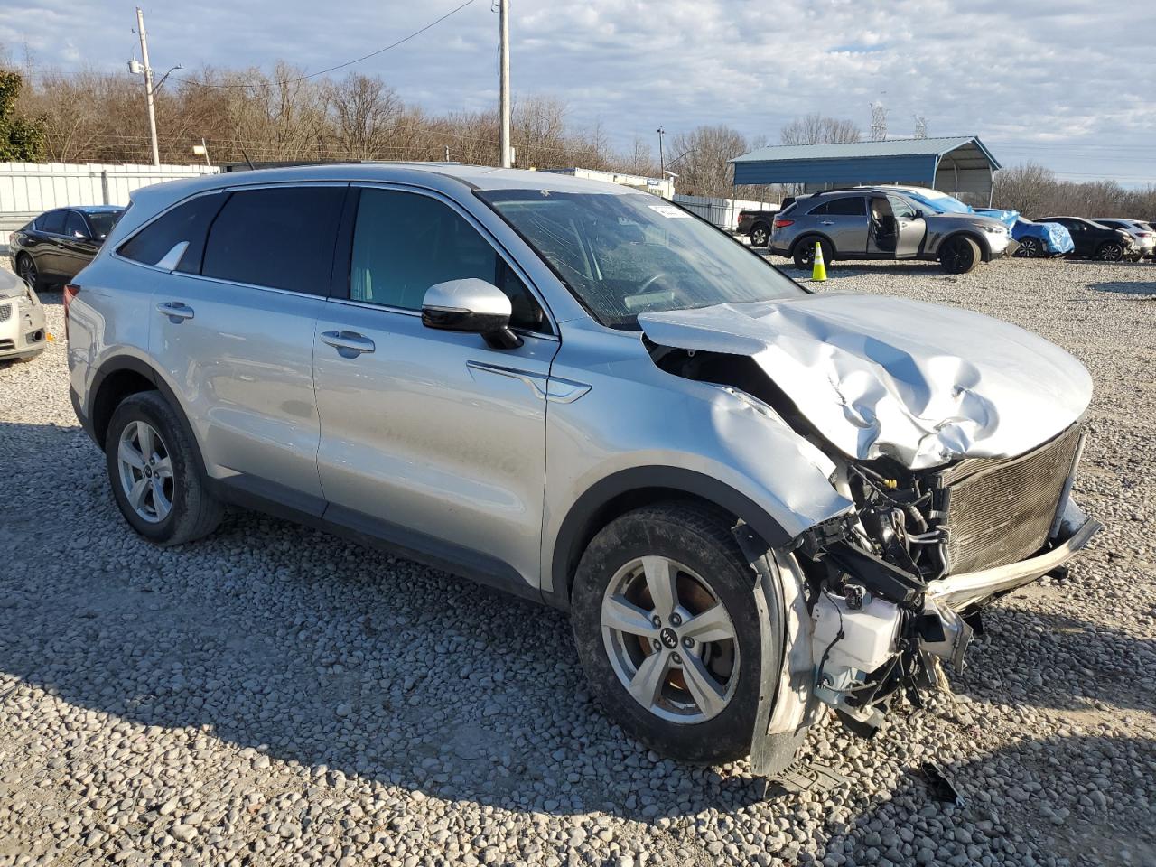 2021 KIA Sorento VIN 5XYRGDLCXMG022815 Copart auction photo, front end damage thumbnail 4