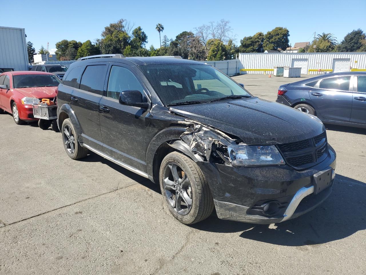 2020 Dodge Journey VIN 3C4PDCGB1LT266615 Copart auction photo, front end / side damage thumbnail 4