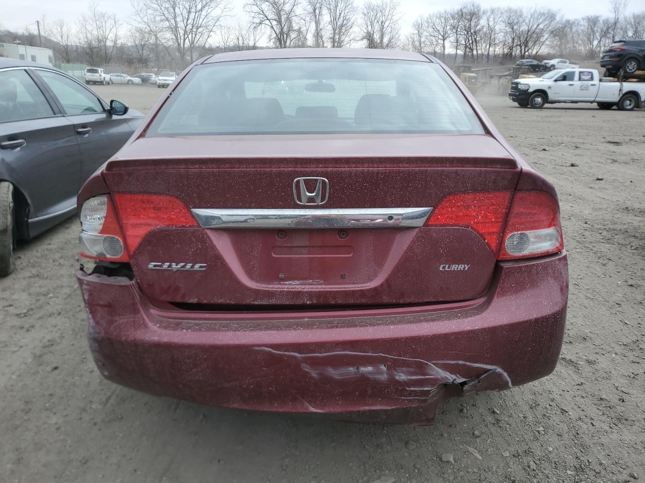2009 Honda Civic VIN 2HGFA166X9H535923 Copart auction photo, all over damage thumbnail 6