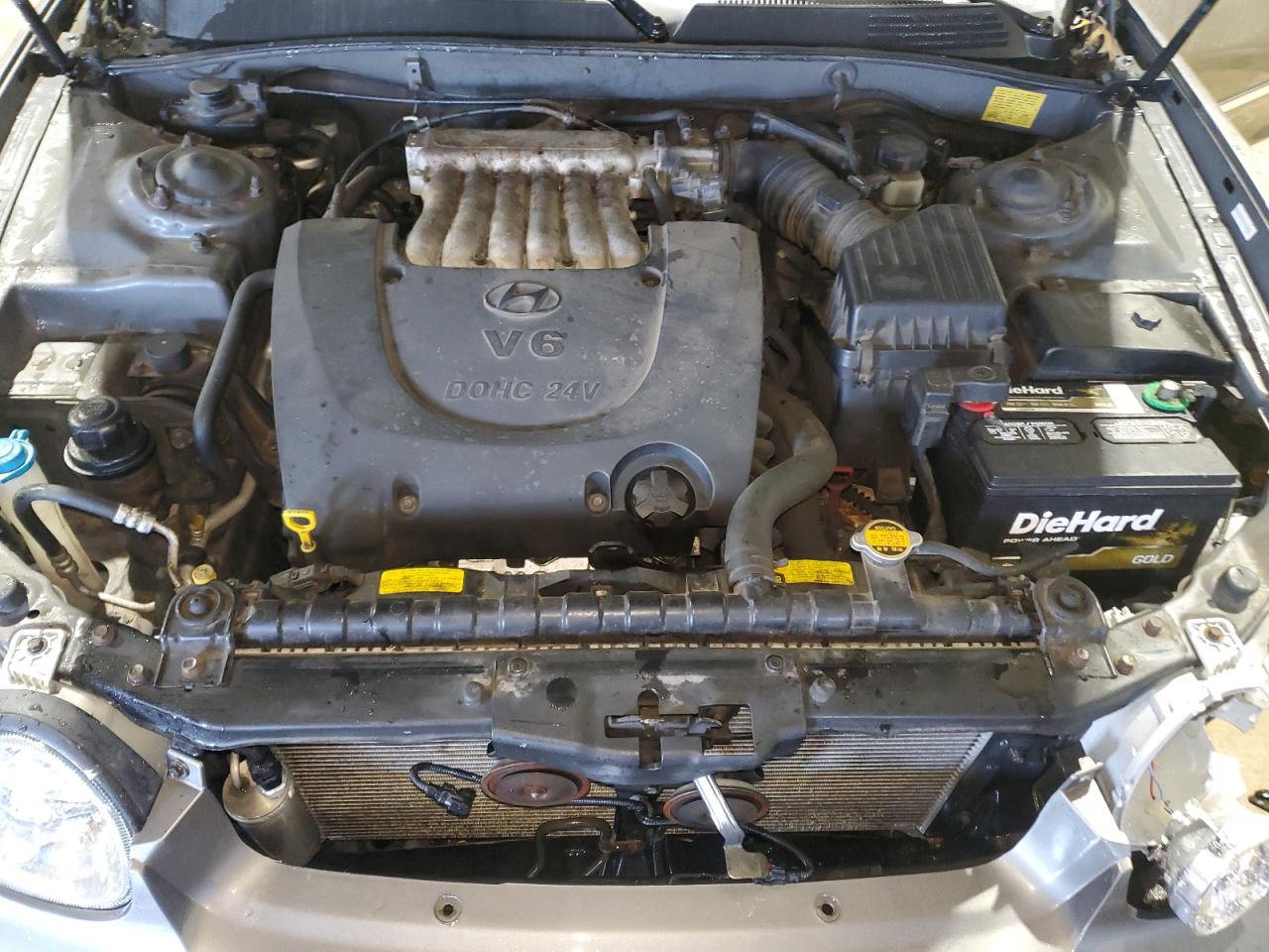 2003 Hyundai Sonata VIN KMHWF35H43A833402 Copart auction photo, front end damage thumbnail 11