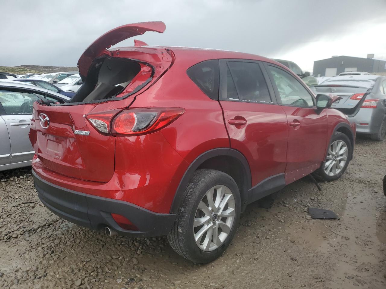 2014 Mazda CX-5 VIN JM3KE4DY9E0334964 Copart auction photo, rear end / front end damage thumbnail 3