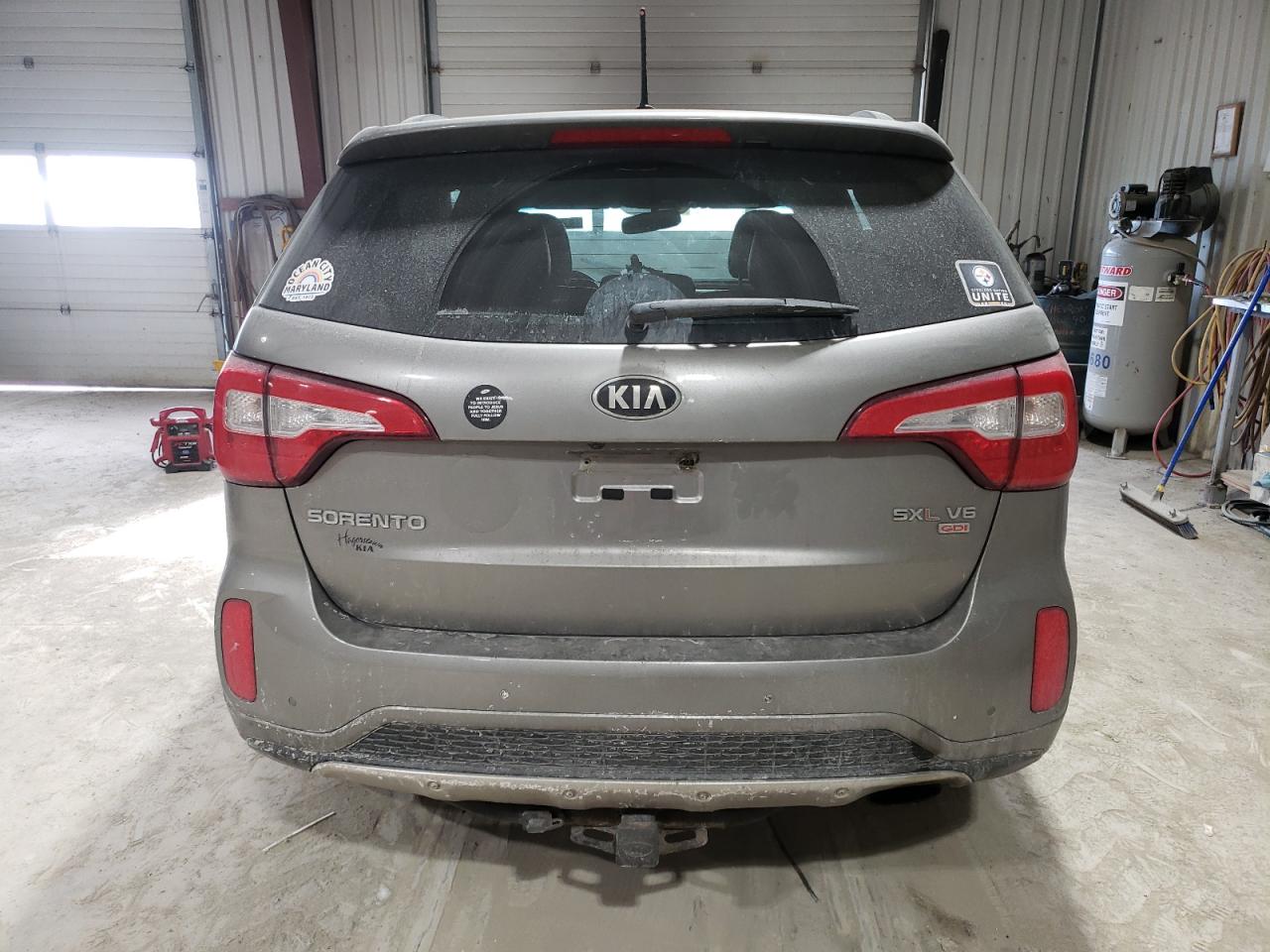 2014 KIA Sorento VIN 5XYKWDA79EG447681 Copart auction photo, front end damage thumbnail 6