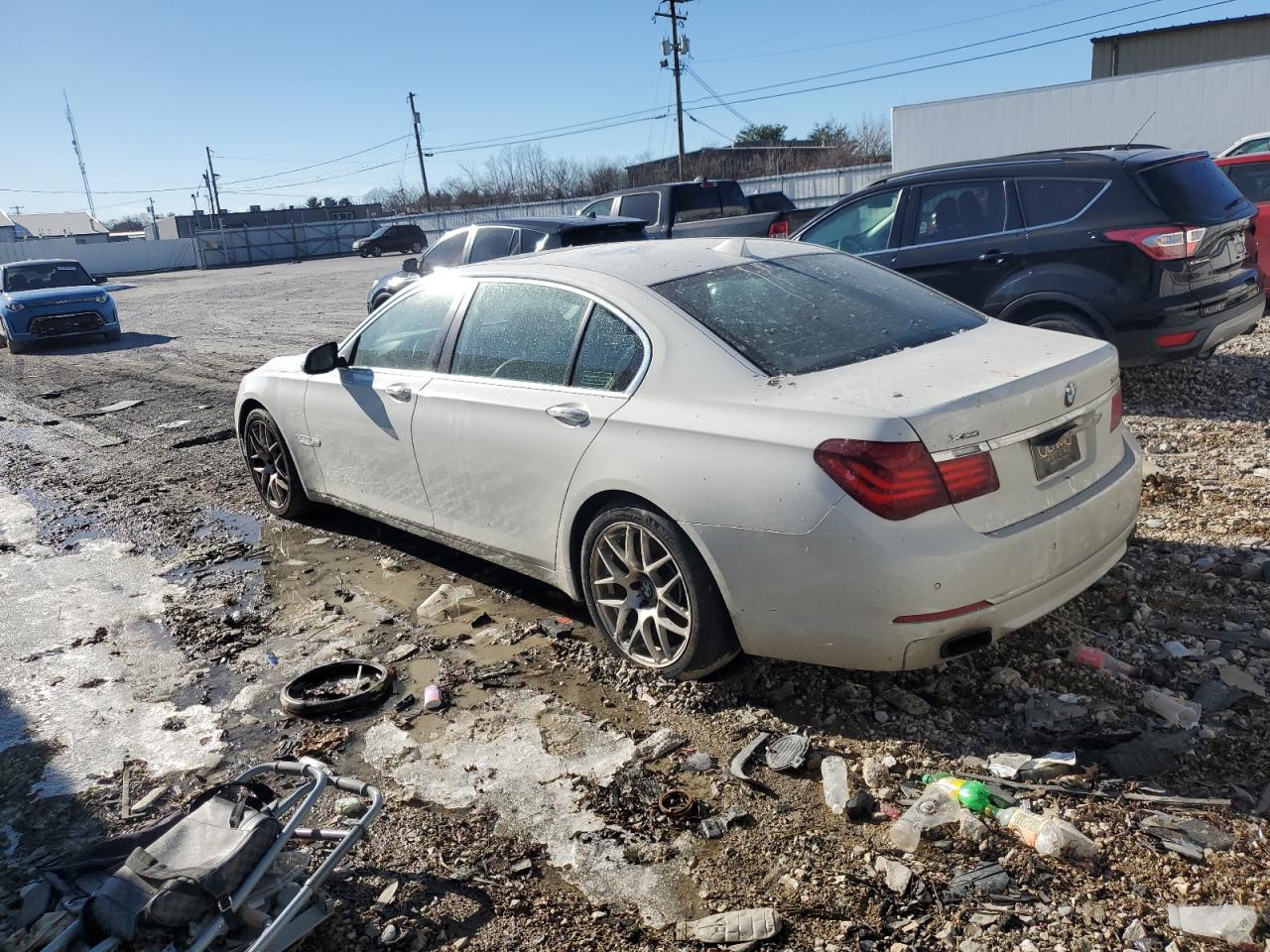 2014 BMW 7er VIN WBAYF8C54ED653631 Copart auction photo, mechanical damage thumbnail 2