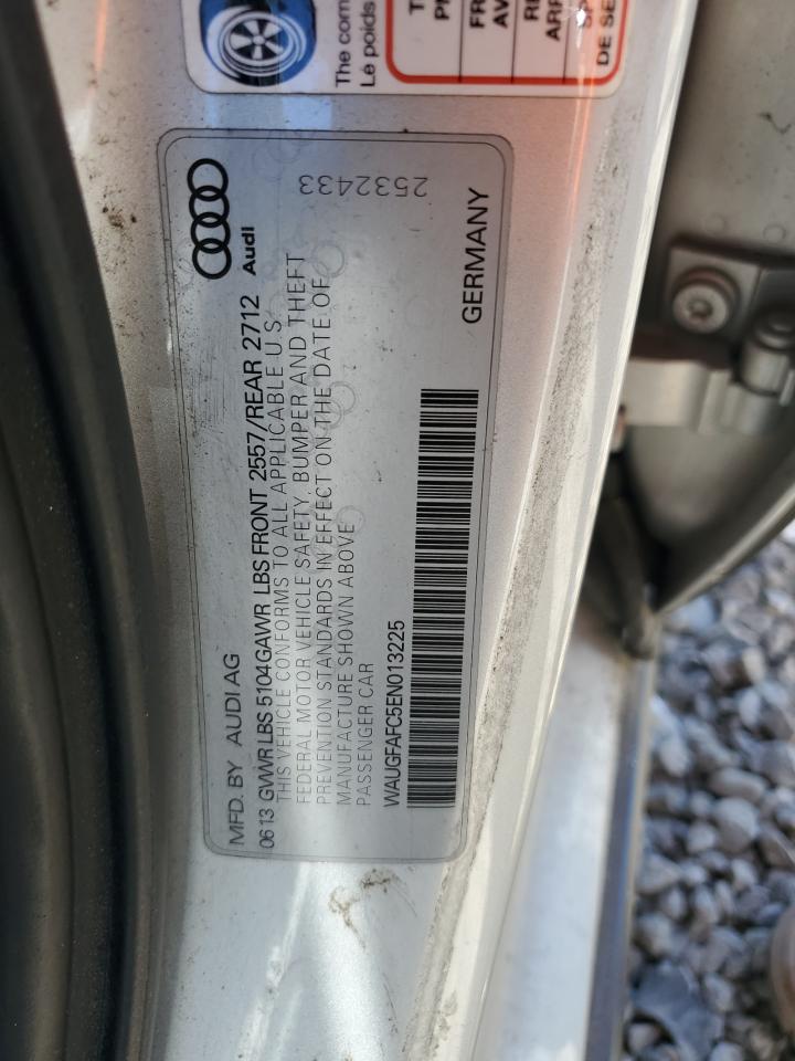 2014 Audi A6 VIN WAUGFAFC5EN013225 Copart auction photo, front end / rear end damage thumbnail 13