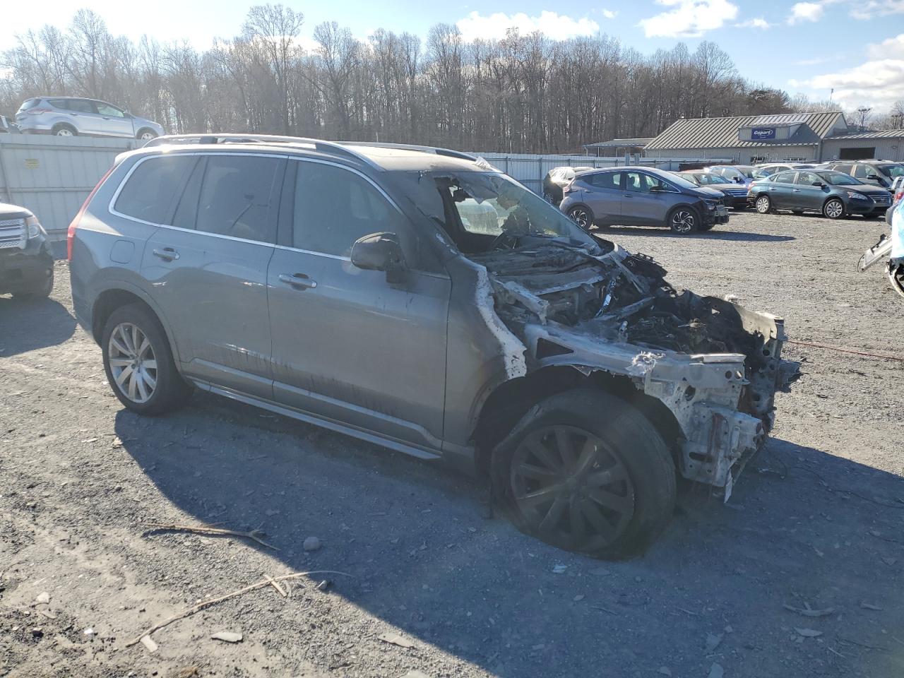 2016 Volvo XC90 VIN YV4A22PK6G1056320 Copart auction photo, burn - engine / burn - interior damage thumbnail 4