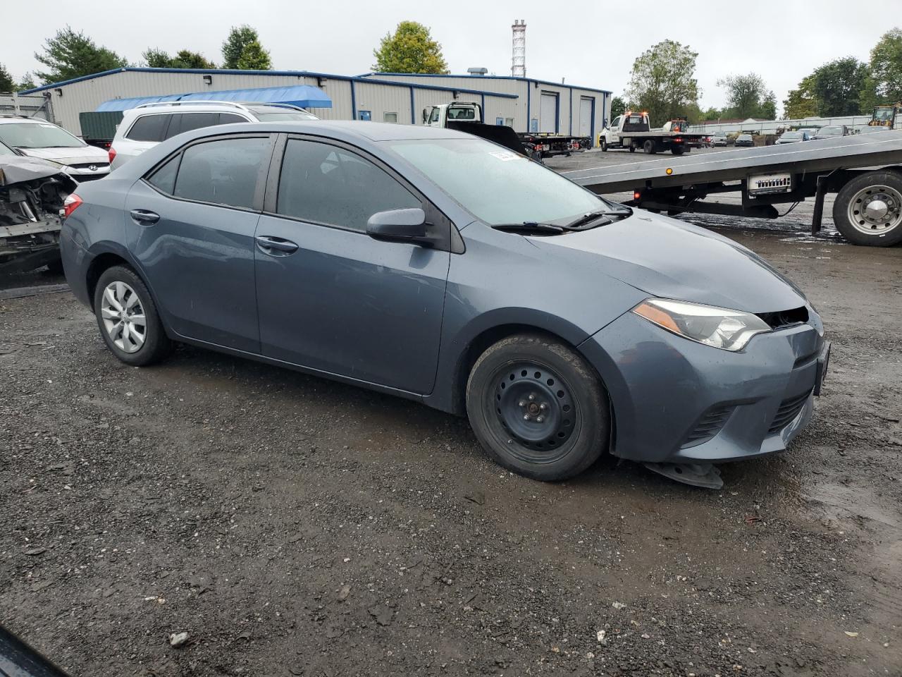 2014 Toyota Corolla VIN 2T1BURHE9EC110396 Copart auction photo, front end / side damage thumbnail 4