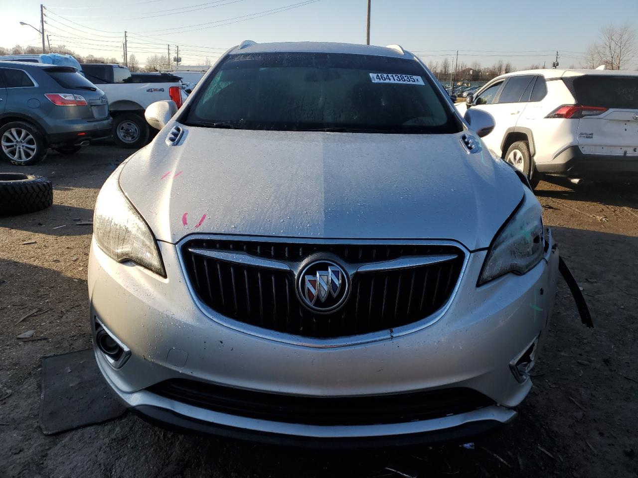 2019 Buick Envision VIN LRBFXCSA4KD002714 Copart auction photo, front end / side damage thumbnail 5