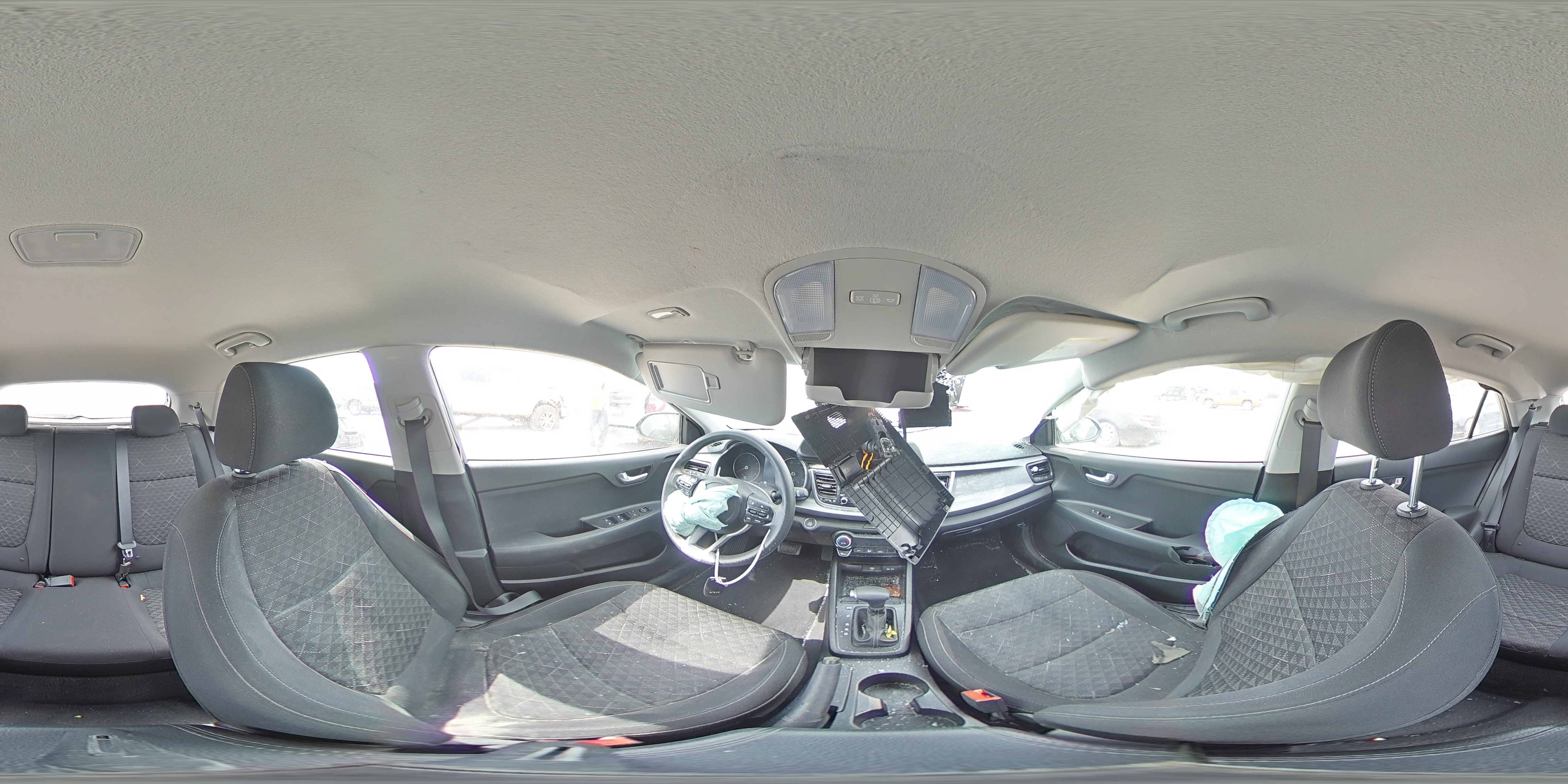 2023 KIA Rio VIN 3KPA25AD9PE612681 Copart auction photo, all over / top/roof damage thumbnail 13