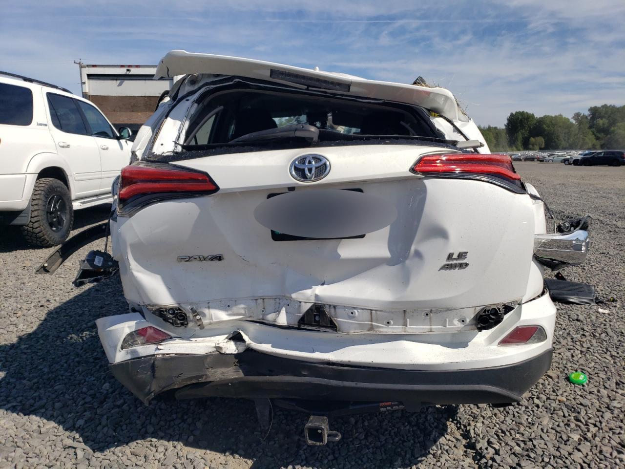 2017 Toyota RAV 4 VIN 2T3BFREV6HW555350 Copart auction photo, all over damage thumbnail 6
