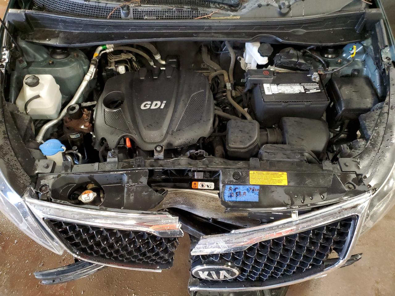 2015 KIA Sportage VIN KNDPBCAC9F7693332 Copart auction photo, front end / mechanical damage thumbnail 12