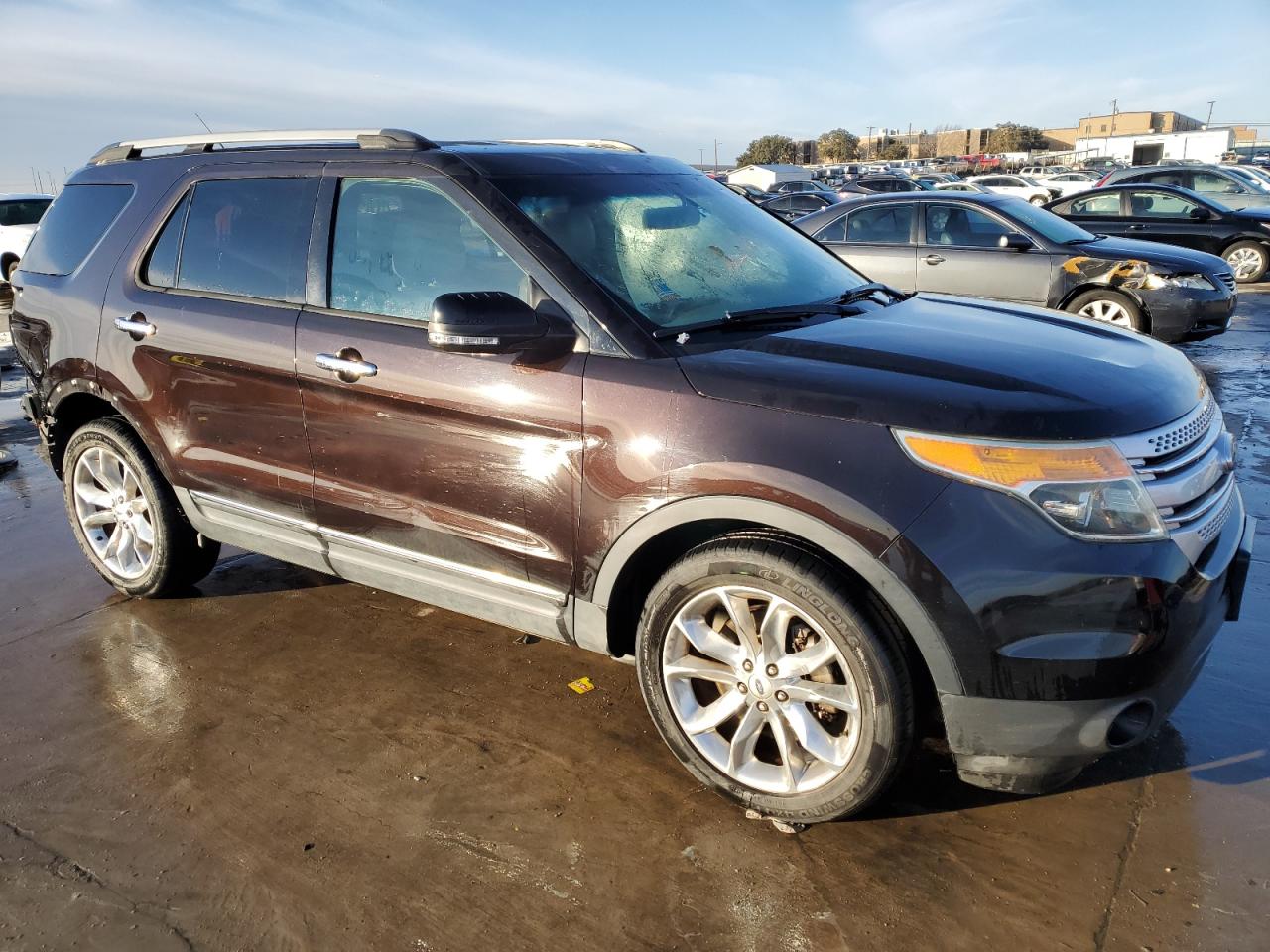 2014 Ford Explorer VIN 1FM5K8D81EGA49183 Copart auction photo, rear end / side damage thumbnail 4