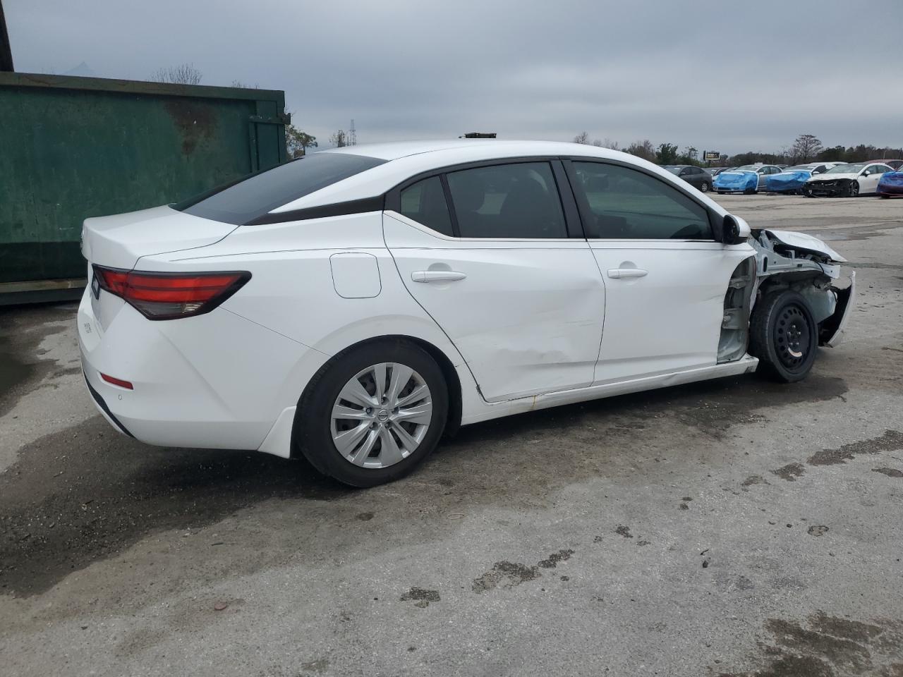 2021 Nissan Sentra VIN 3N1AB8BV7MY210048 Copart auction photo, front end / side damage thumbnail 3