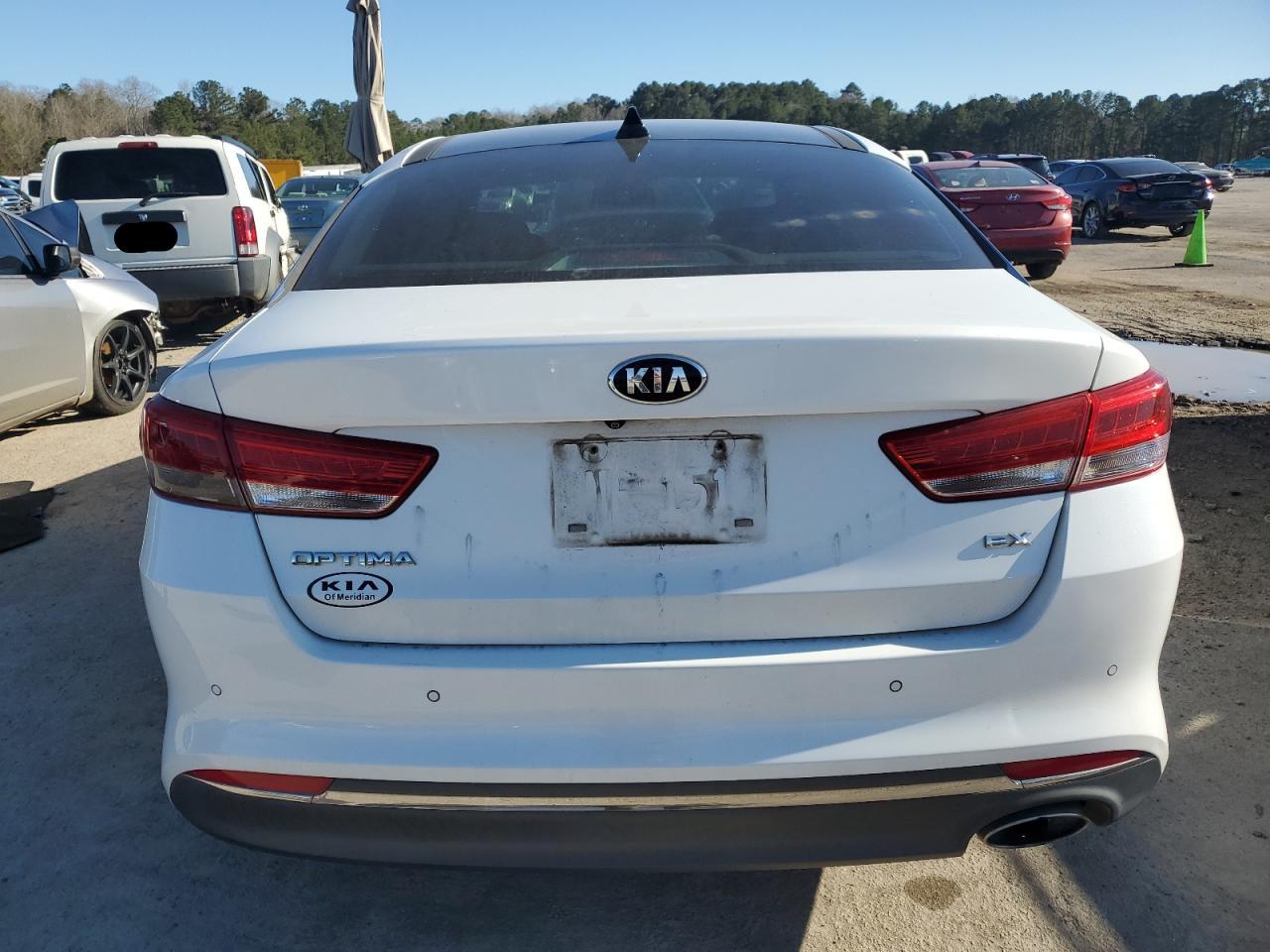 2016 KIA Optima VIN 5XXGU4L35GG008345 Copart auction photo, front end damage thumbnail 6