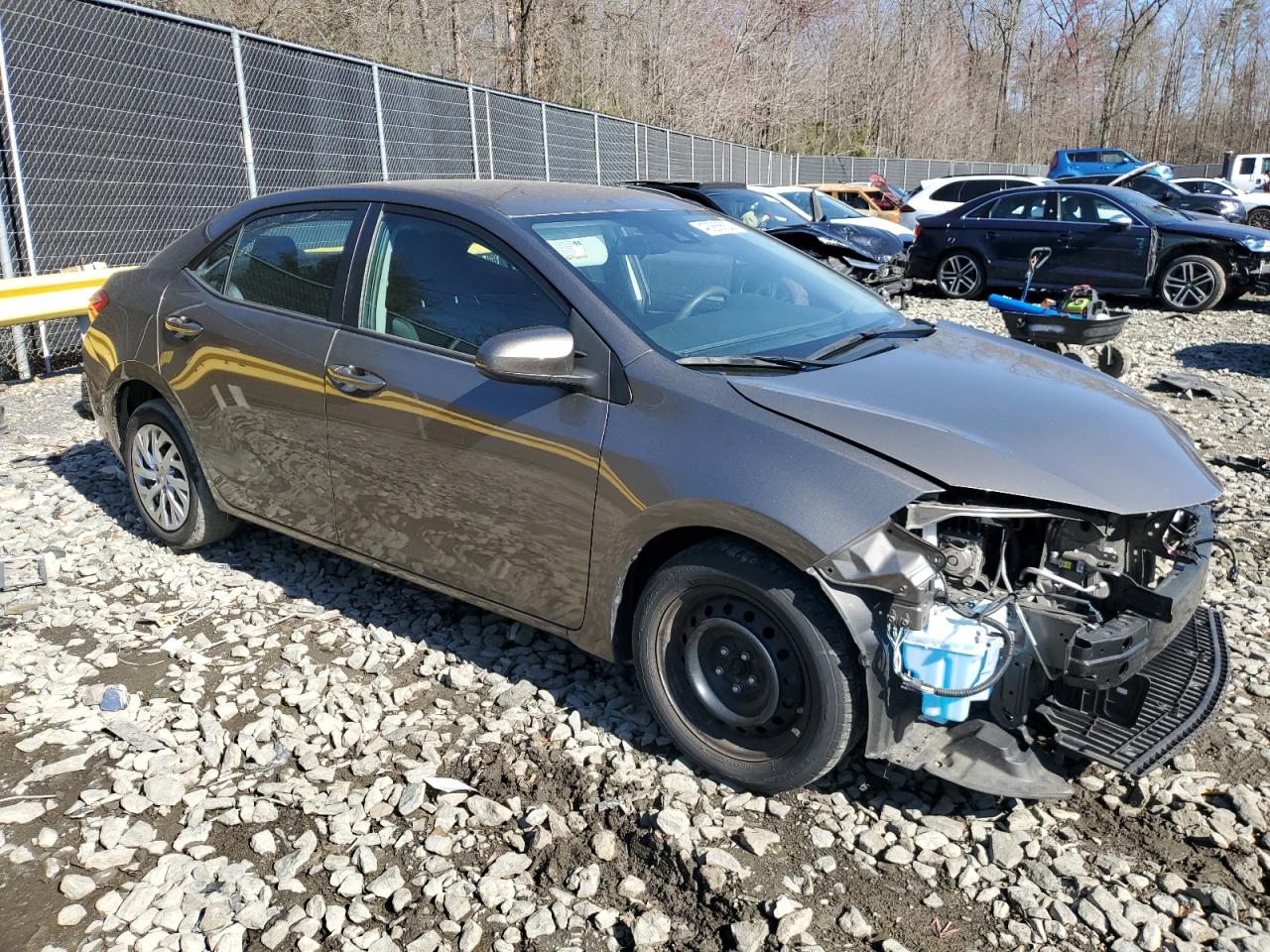 2019 Toyota Corolla VIN 2T1BURHE5KC129975 Copart auction photo, front end damage thumbnail 4