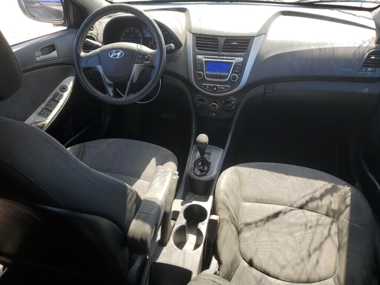 2014 Hyundai Accent VIN KMHCT5AE7EU157967 Copart auction photo, front end / rear end damage thumbnail 8