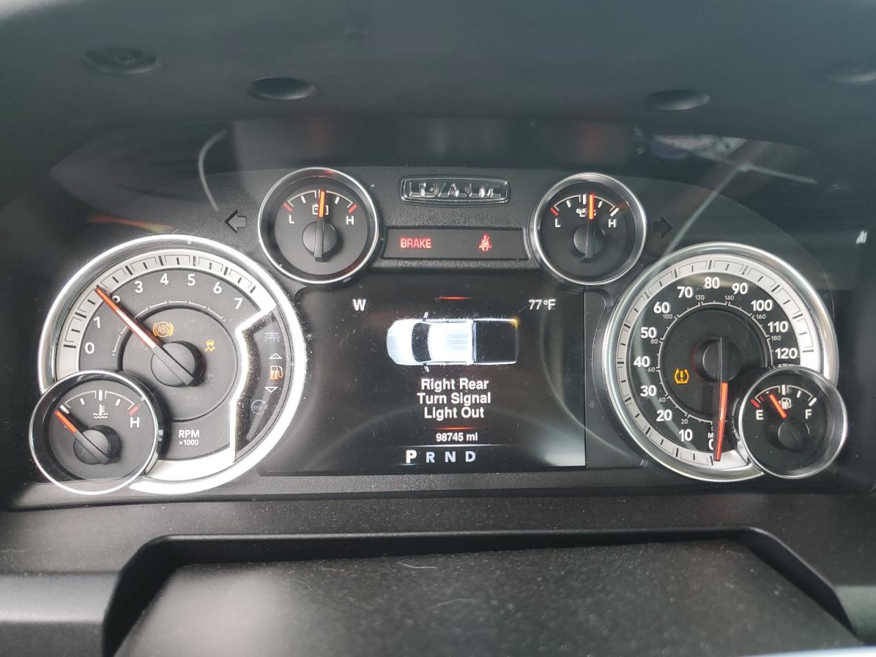 2013 RAM 1500 VIN 1C6RR6LT8DS628721 Copart auction photo, rear end damage thumbnail 9