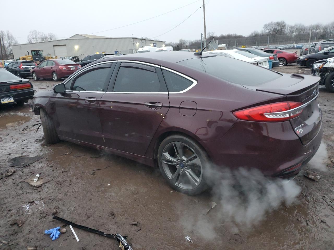2017 Ford Fusion VIN 3FA6P0VPXHR302344 Copart auction photo, front end damage thumbnail 2