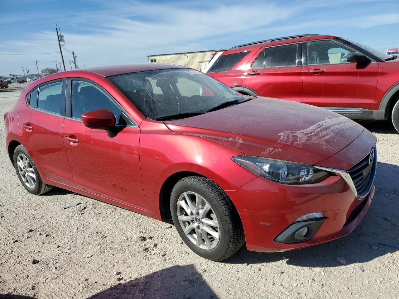 2015 Mazda 3 VIN 3MZBM1L73FM214401 Copart auction photo, side / front end damage thumbnail 4