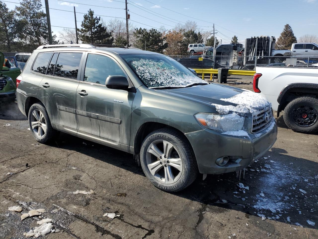 2008 Toyota Highlander VIN JTEES43A682030370 Copart auction photo, front end damage thumbnail 4