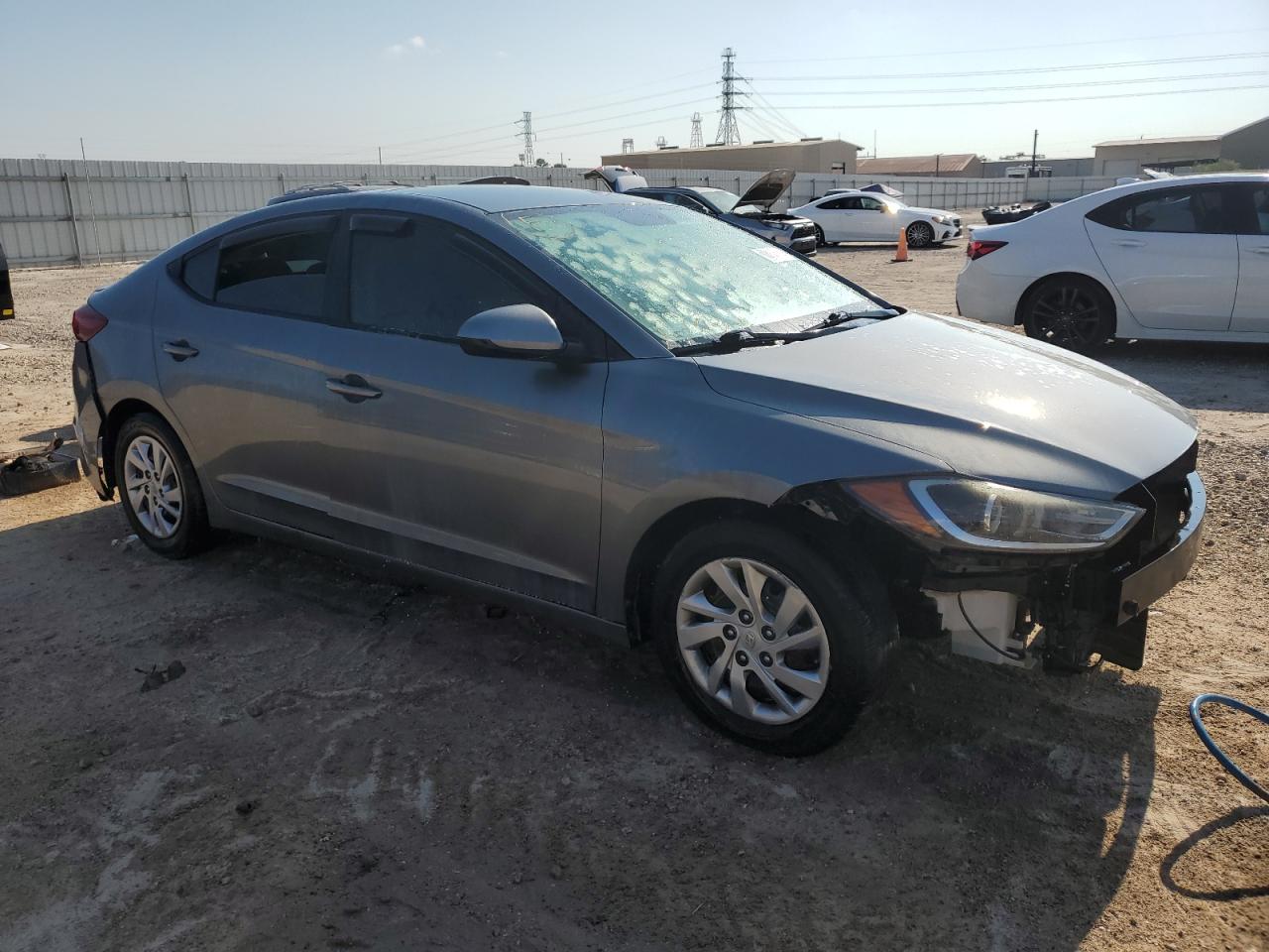 2018 Hyundai Elantra VIN KMHD74LF9JU477617 Copart auction photo, water/flood / front end damage thumbnail 4