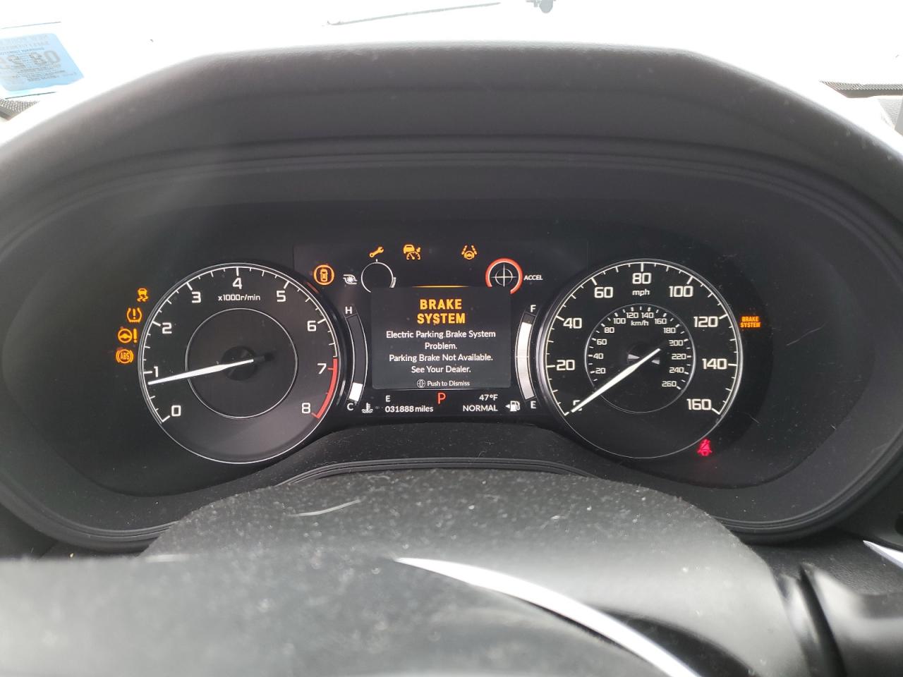 2021 Acura TLX VIN 19UUB6F48MA001374 Copart auction photo, rear end damage thumbnail 9
