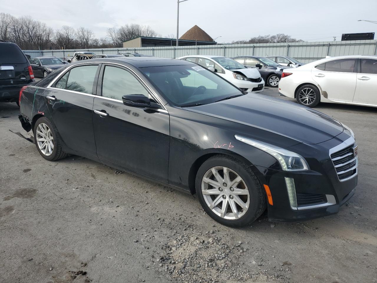 2015 Cadillac CTS VIN 1G6AX5SX7F0108795 Copart auction photo, rear end damage thumbnail 4