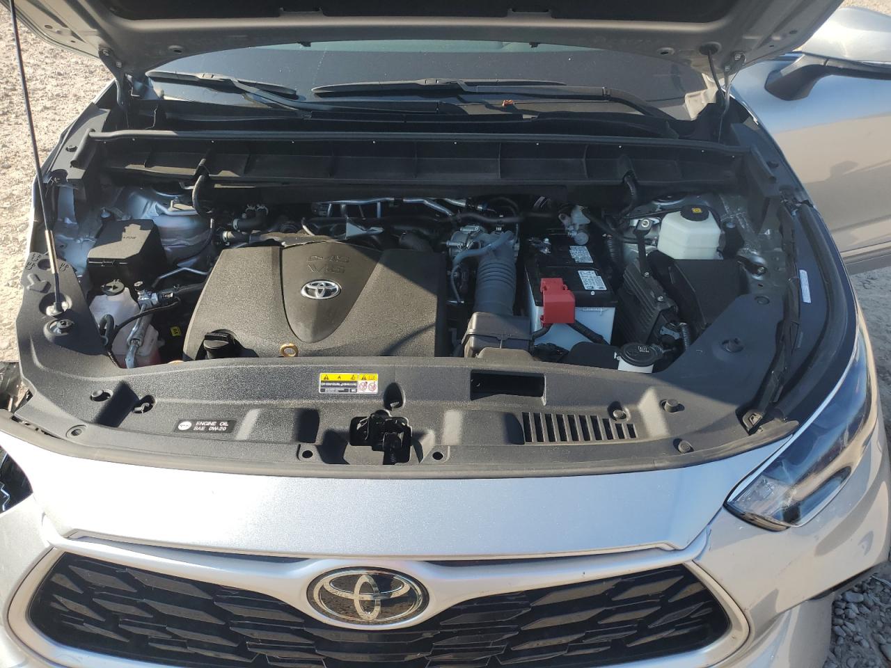 2022 Toyota Highlander VIN 5TDGZRBH3NS566864 Copart auction photo, all over damage thumbnail 12