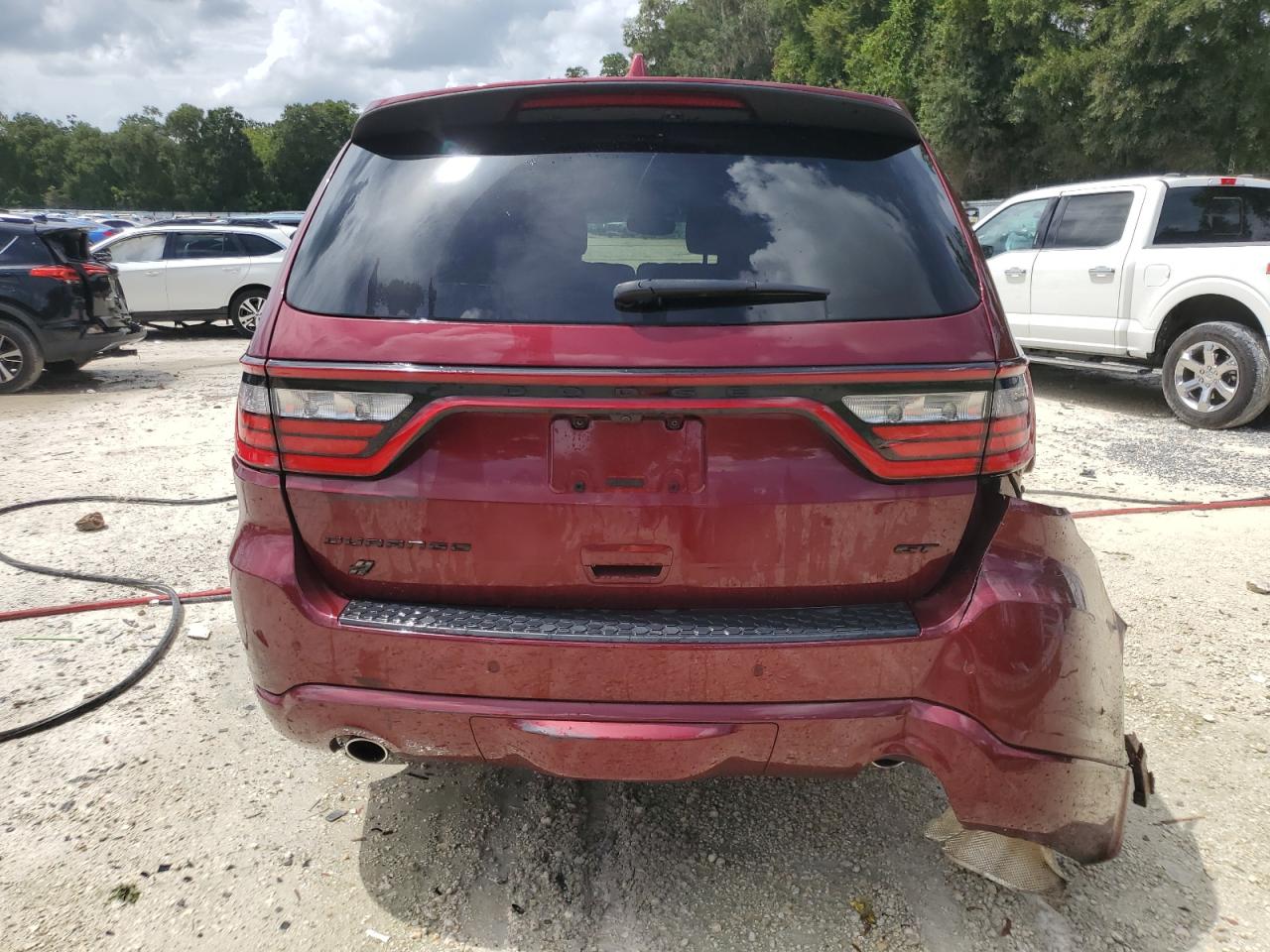 2021 Dodge Durango VIN 1C4RDJDG4MC820465 Copart auction photo, side / rear end damage thumbnail 6