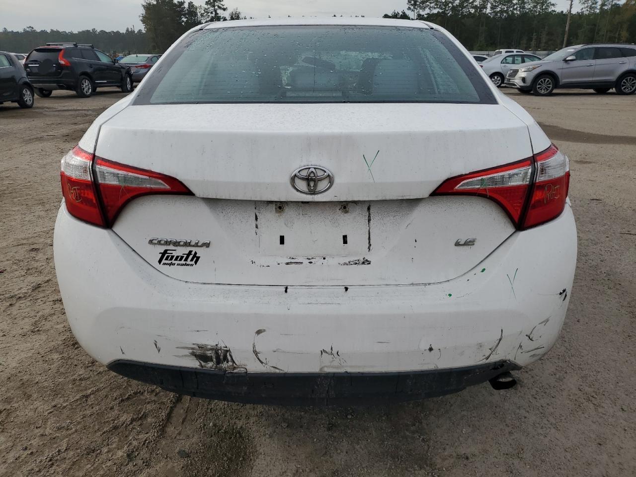 2016 Toyota Corolla VIN 2T1BURHE7GC627330 Copart auction photo, all over damage thumbnail 6