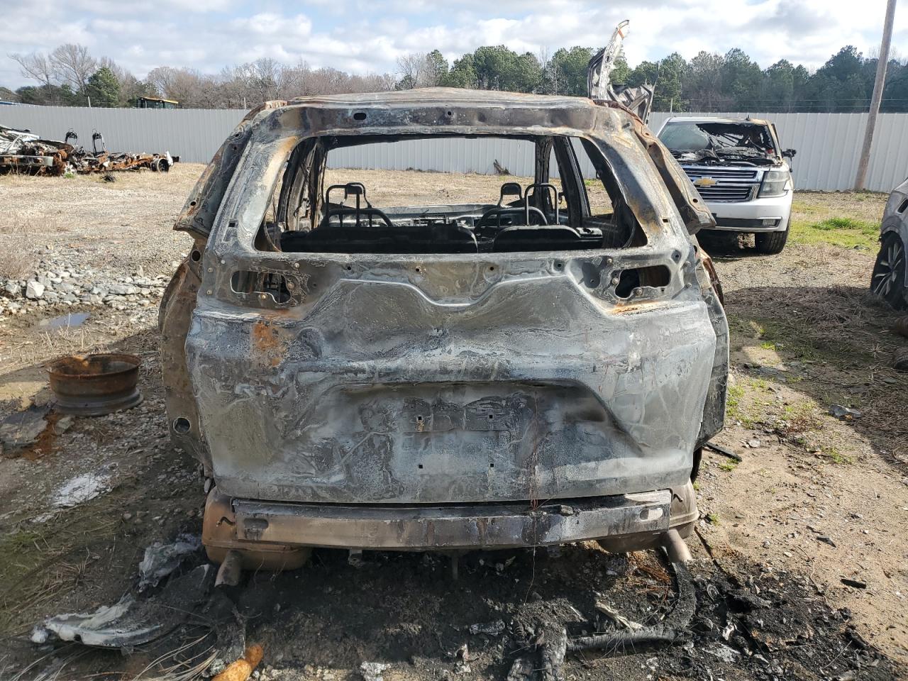 2019 Honda CR-V VIN 5J6RW1H88KA047161 Copart auction photo, burn damage thumbnail 6
