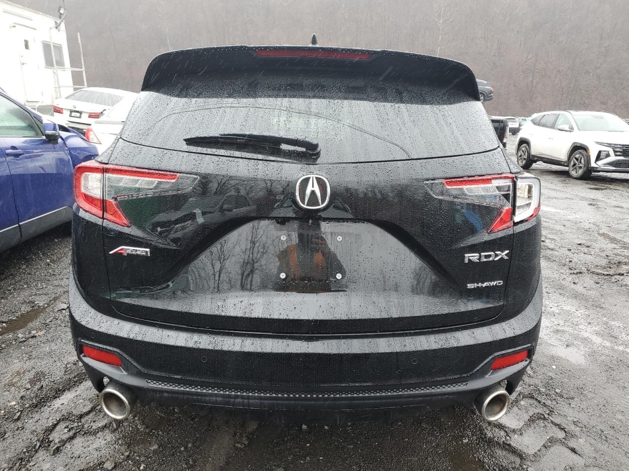 2025 Acura RDX VIN 5J8TC2H66SL000192 Copart auction photo, side / front end damage thumbnail 6
