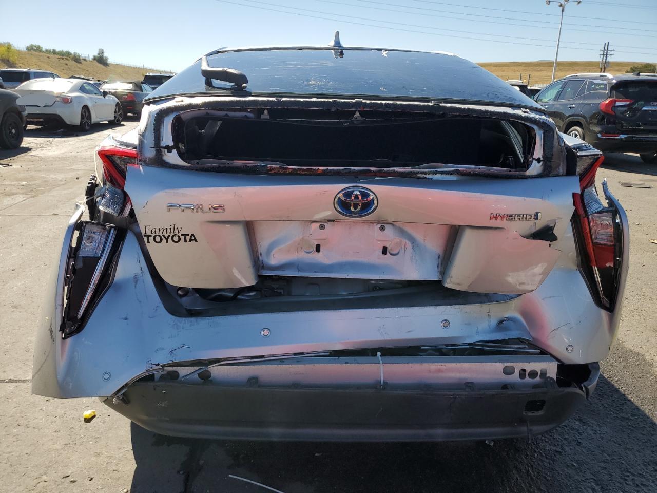 2017 Toyota Prius VIN JTDKARFU8H3045508 Copart auction photo, rear end / front end damage thumbnail 6