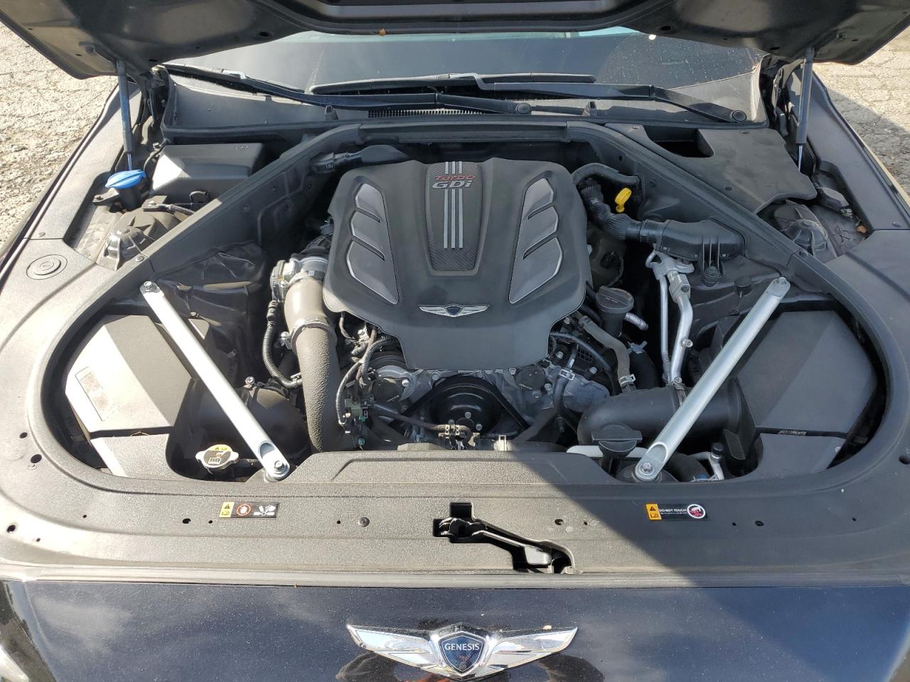 2018 Genesis G90 VIN KMHG34JA2JU043474 Copart auction photo, all over damage thumbnail 11
