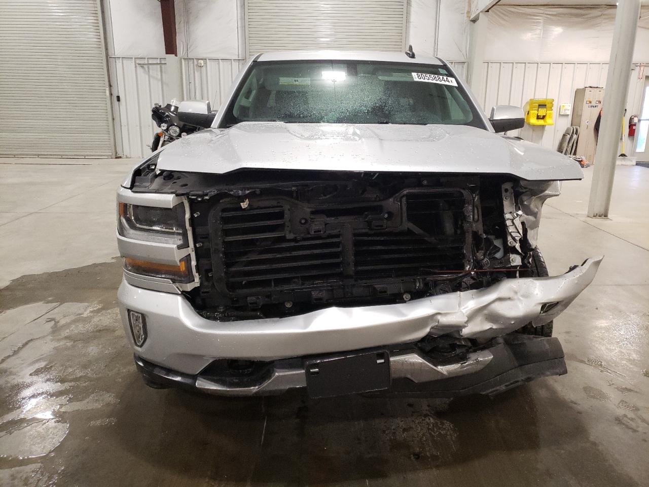 2017 Chevrolet Silverado VIN 1GCVKREC6HZ374840 Copart auction photo, front end / side damage thumbnail 5