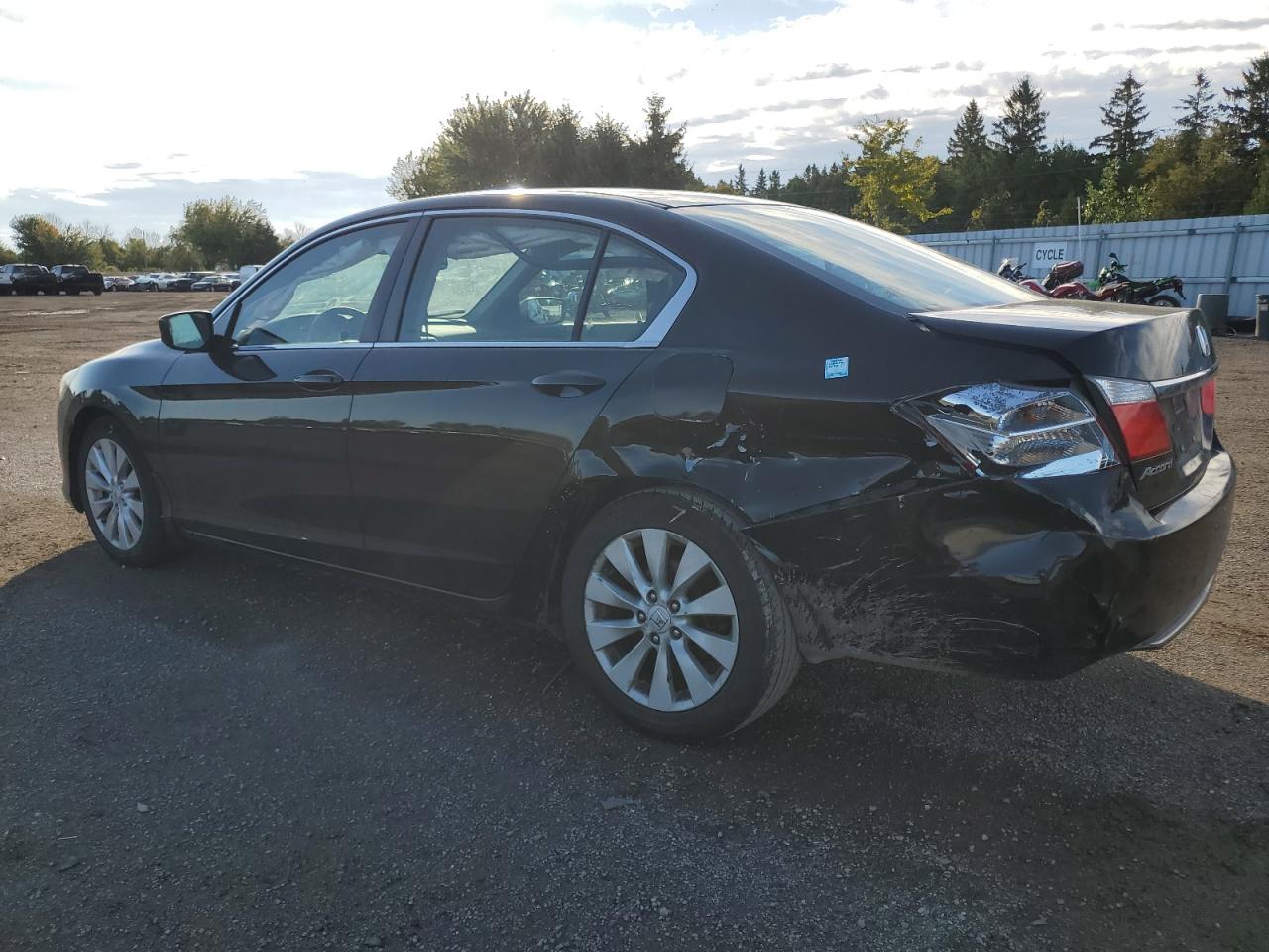 2014 Honda Accord VIN 1HGCR2E39EA808318 Copart auction photo, rear end / front end damage thumbnail 2