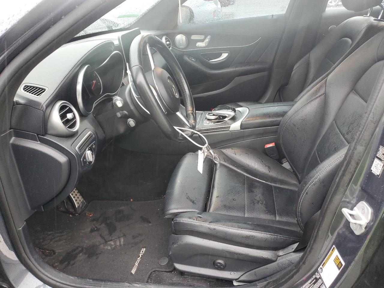 2015 Mercedes-Benz C-klasse VIN 55SWF4KB8FU015630 Copart auction photo, rear end damage thumbnail 7
