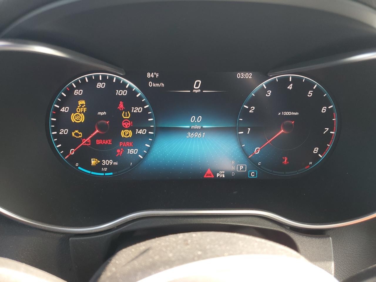 2021 Mercedes-Benz GLC VIN W1N0G8EB7MF919154 Copart auction photo, front end damage thumbnail 9