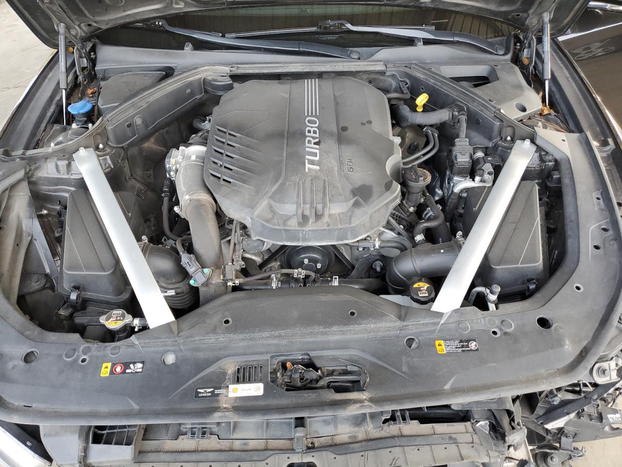 2019 Genesis G70 VIN KMTG34LE9KU020958 Copart auction photo, front end damage thumbnail 12