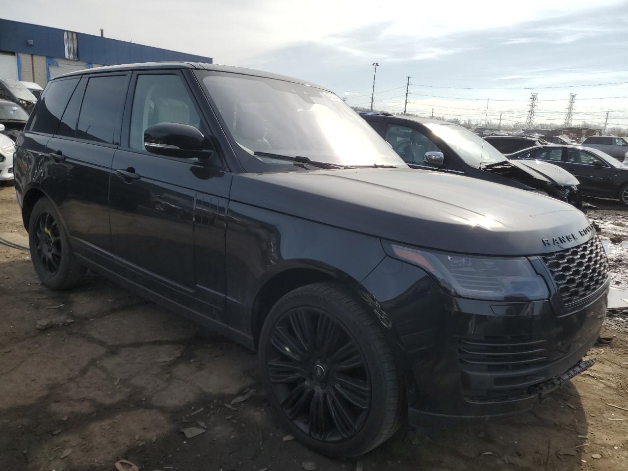 2019 Land Rover Range Rover VIN SALGS2SV2KA529386 Copart auction photo, undercarriage / front end damage thumbnail 4
