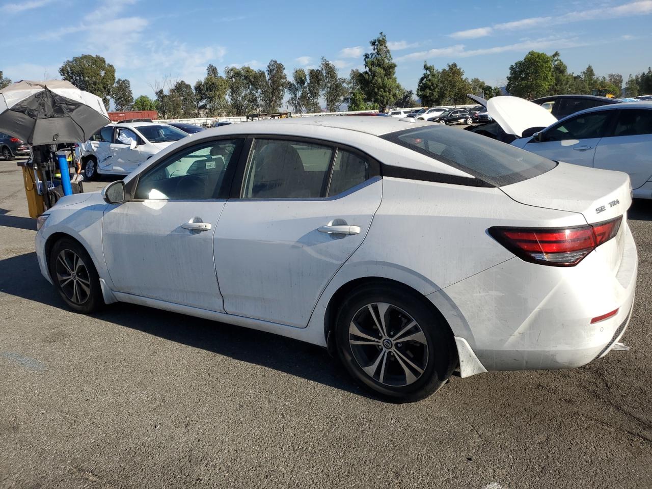 2021 Nissan Sentra VIN 3N1AB8CV2MY222591 Copart auction photo, side damage thumbnail 2