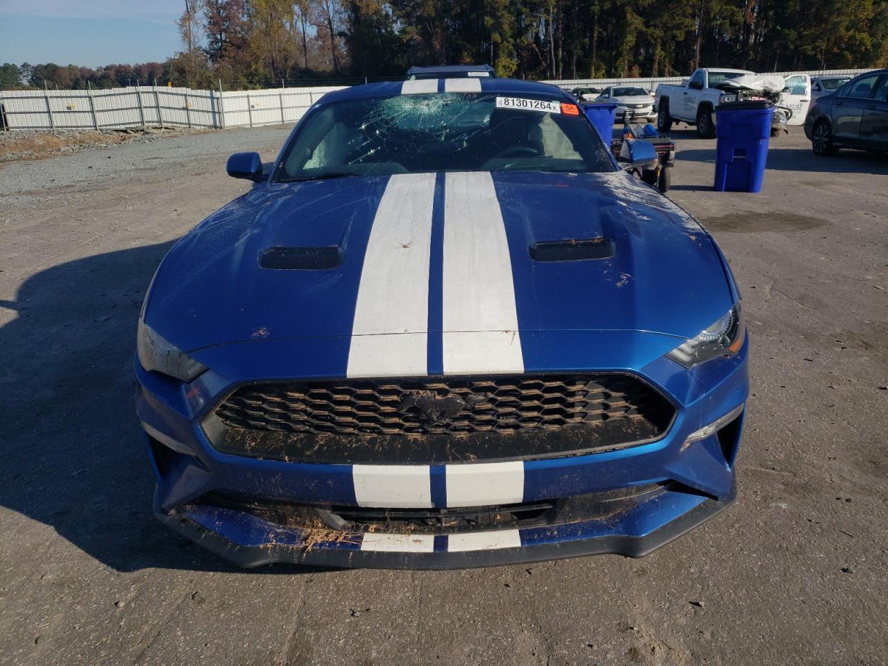 2020 Ford Mustang VIN 1FA6P8TH9L5129096 Copart auction photo, side damage thumbnail 5