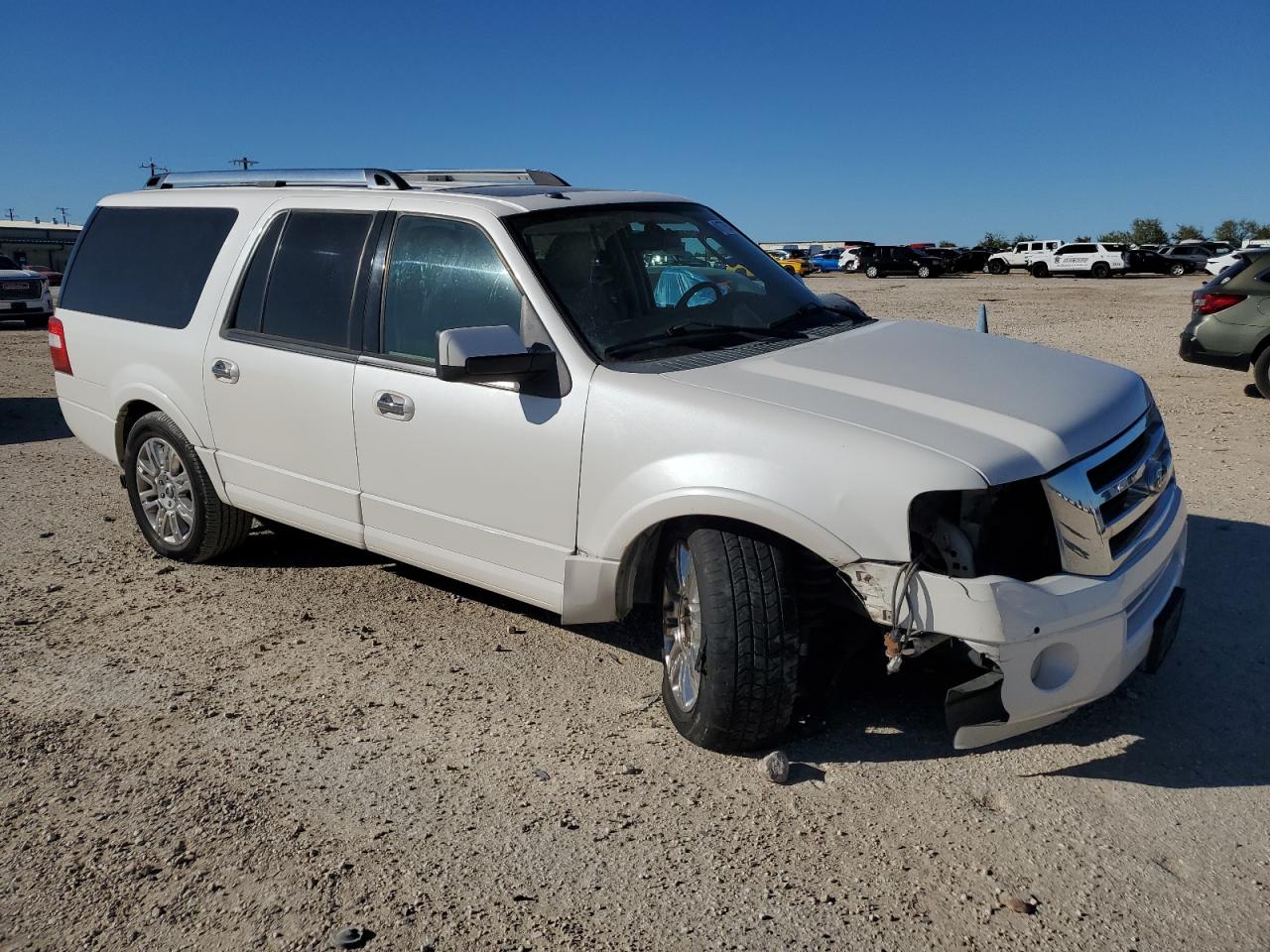 2014 Ford Expedition VIN 1FMJK1K55EEF59255 Copart auction photo, front end / undercarriage damage thumbnail 4
