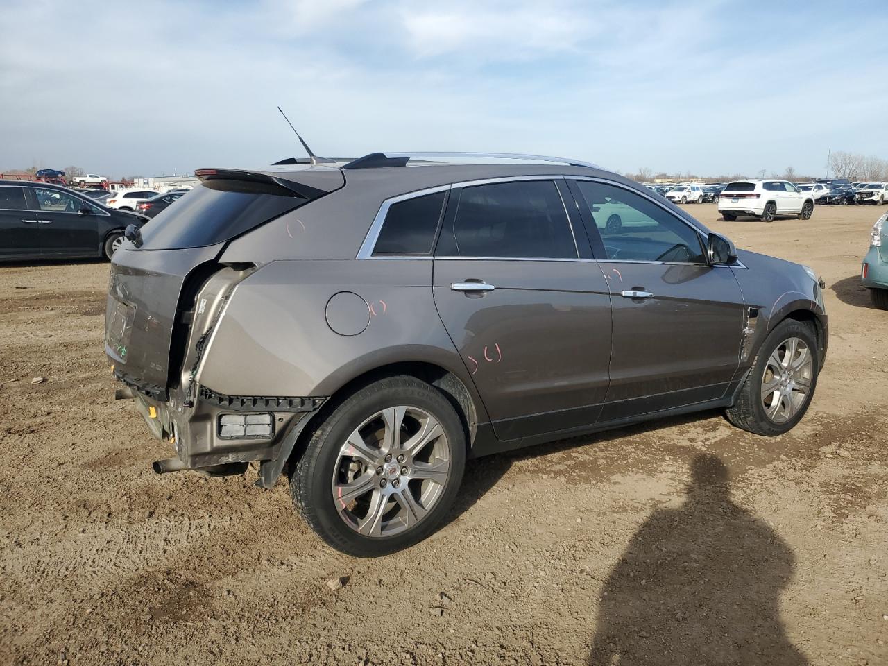2012 Cadillac SRX VIN 3GYFNEE32CS632453 Copart auction photo, rear end / front end damage thumbnail 3