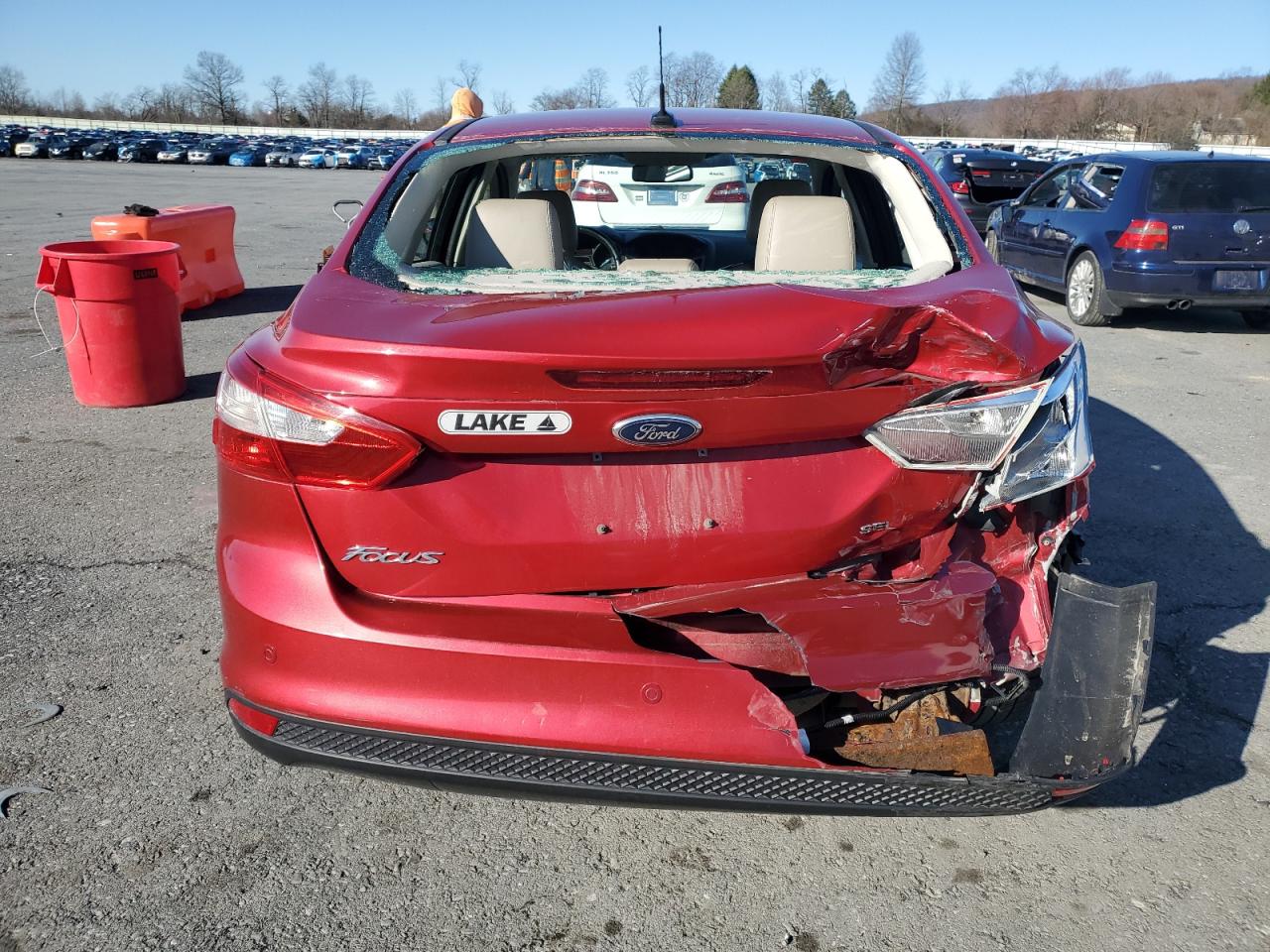 2012 Ford Focus VIN 1FAHP3H28CL209937 Copart auction photo, rear end / front end damage thumbnail 6